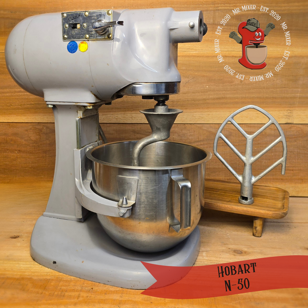 Mr. Mixer Hobart N50 5 Quart with Attachments #152 — Mr. Mixer Mr. Mixer Hobart N50 5 Quart with Attachments #152 — Mr. Mixer